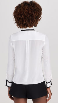 Alice & Olivia Willa Placket Top