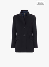 Cinzia Rocca Short Coat - Blue Navy