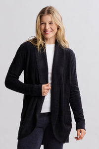 Barefoot Dreams Womens Circle Cardi Black
