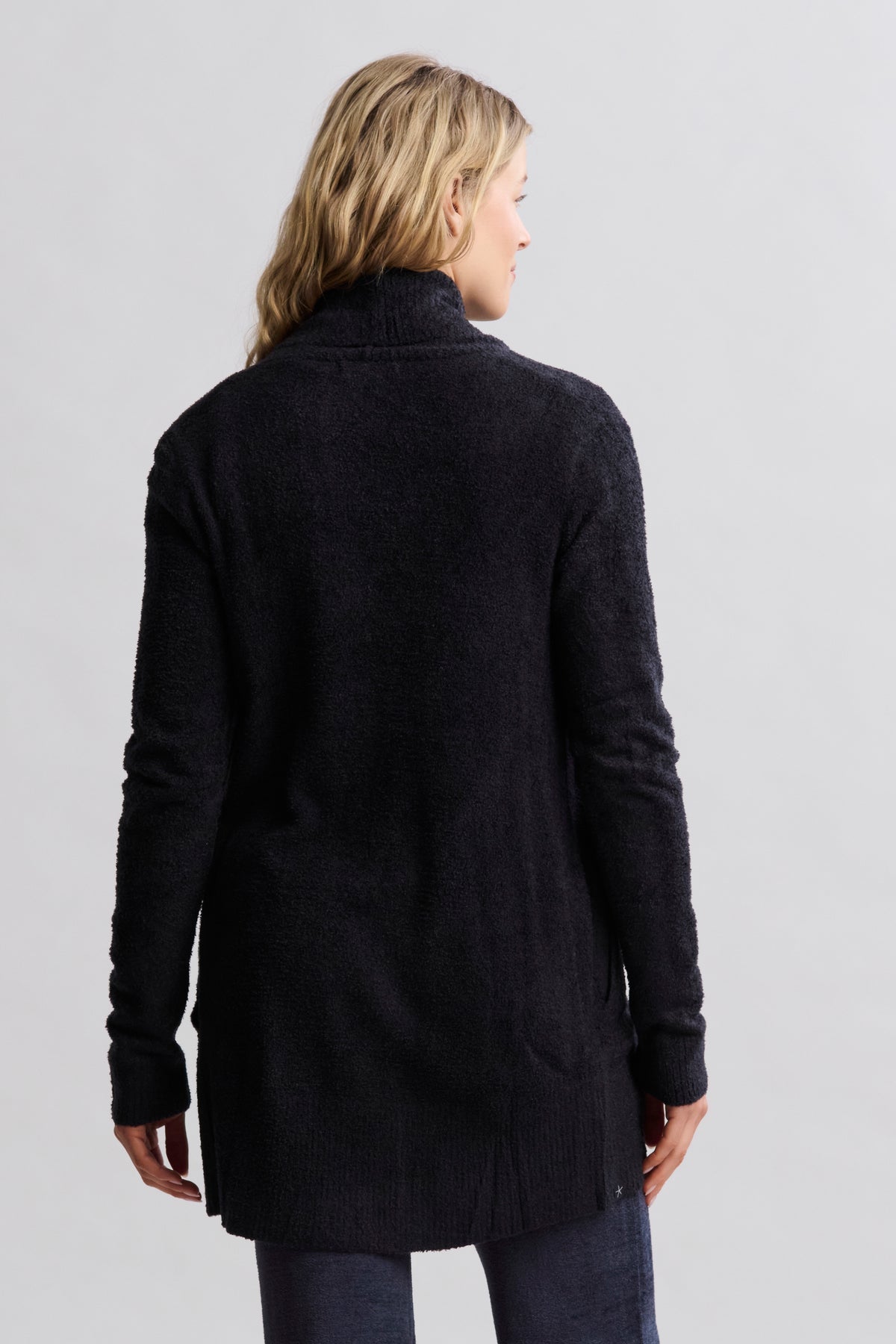 Barefoot Dreams Womens Circle Cardi Black