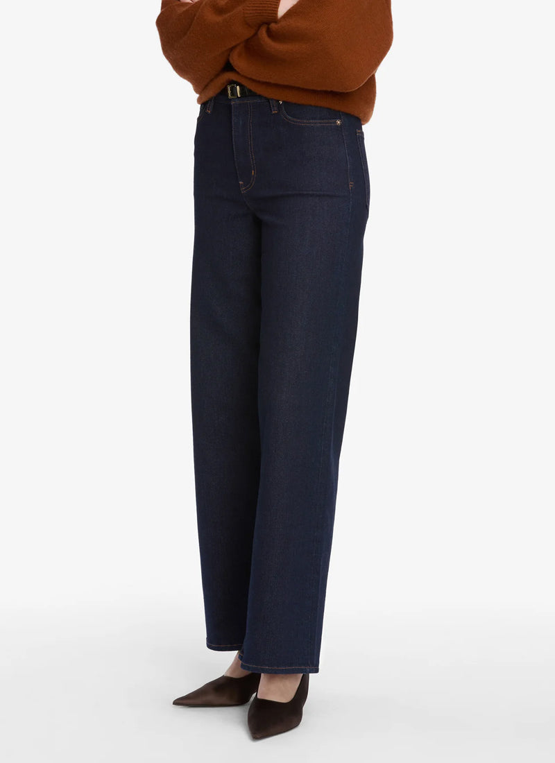 Frame LSPEB814-FRWY Jean Le Slim Palazzo à boutons apparents Fairway