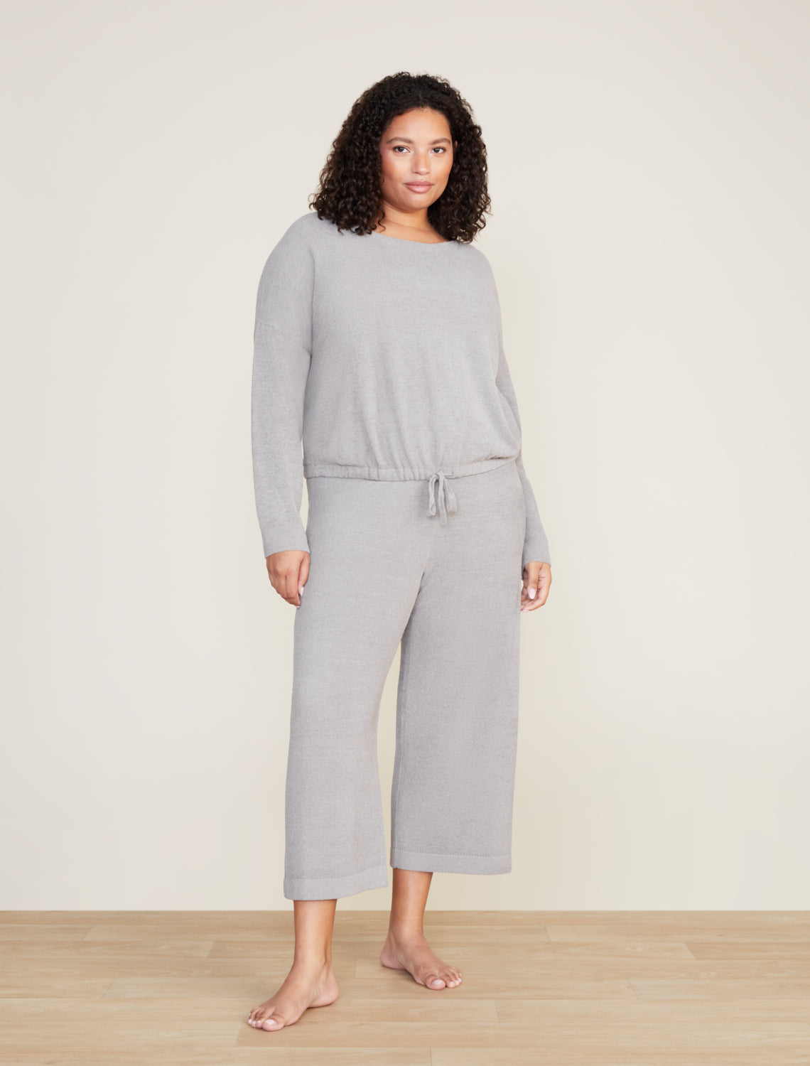 Barefoot Dreams Ultra LiteSlouchy Pullover Dove Gray