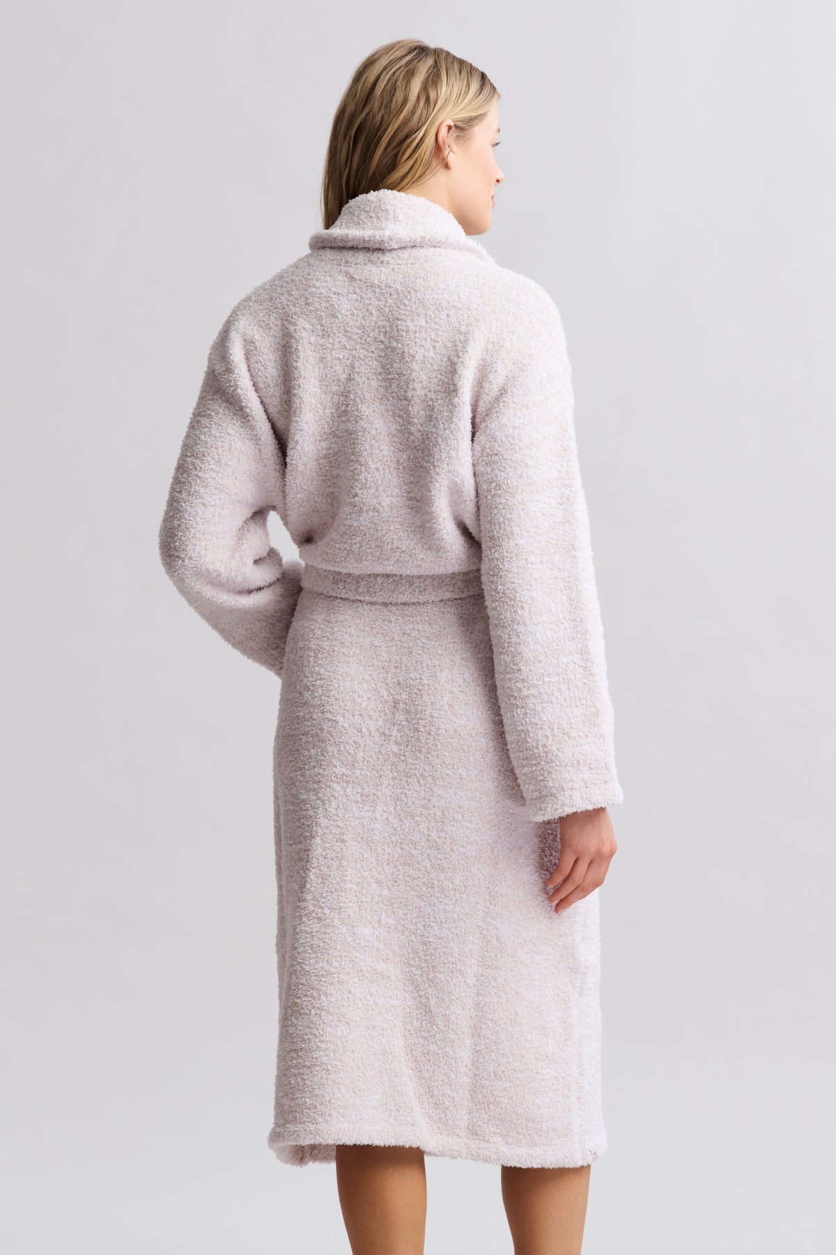 Barefoot Dreams Womens Cozychic Adult Robe He Stone/White