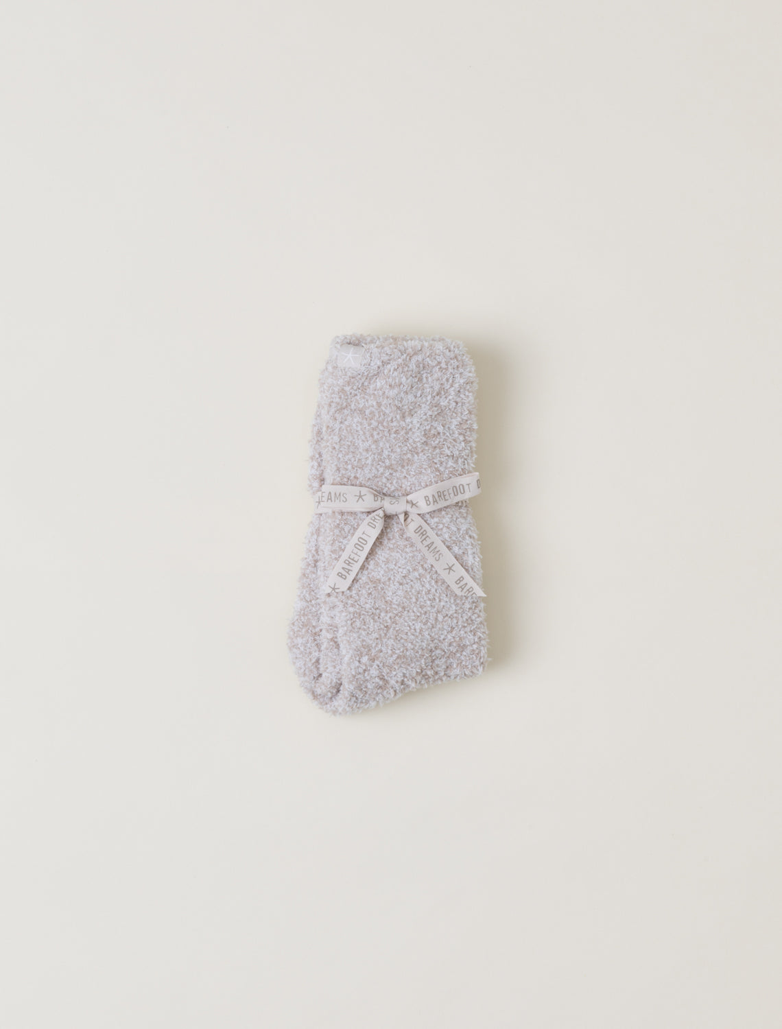 Barefoot Dreams Women's Cozychic Heathered Socks Stone/White