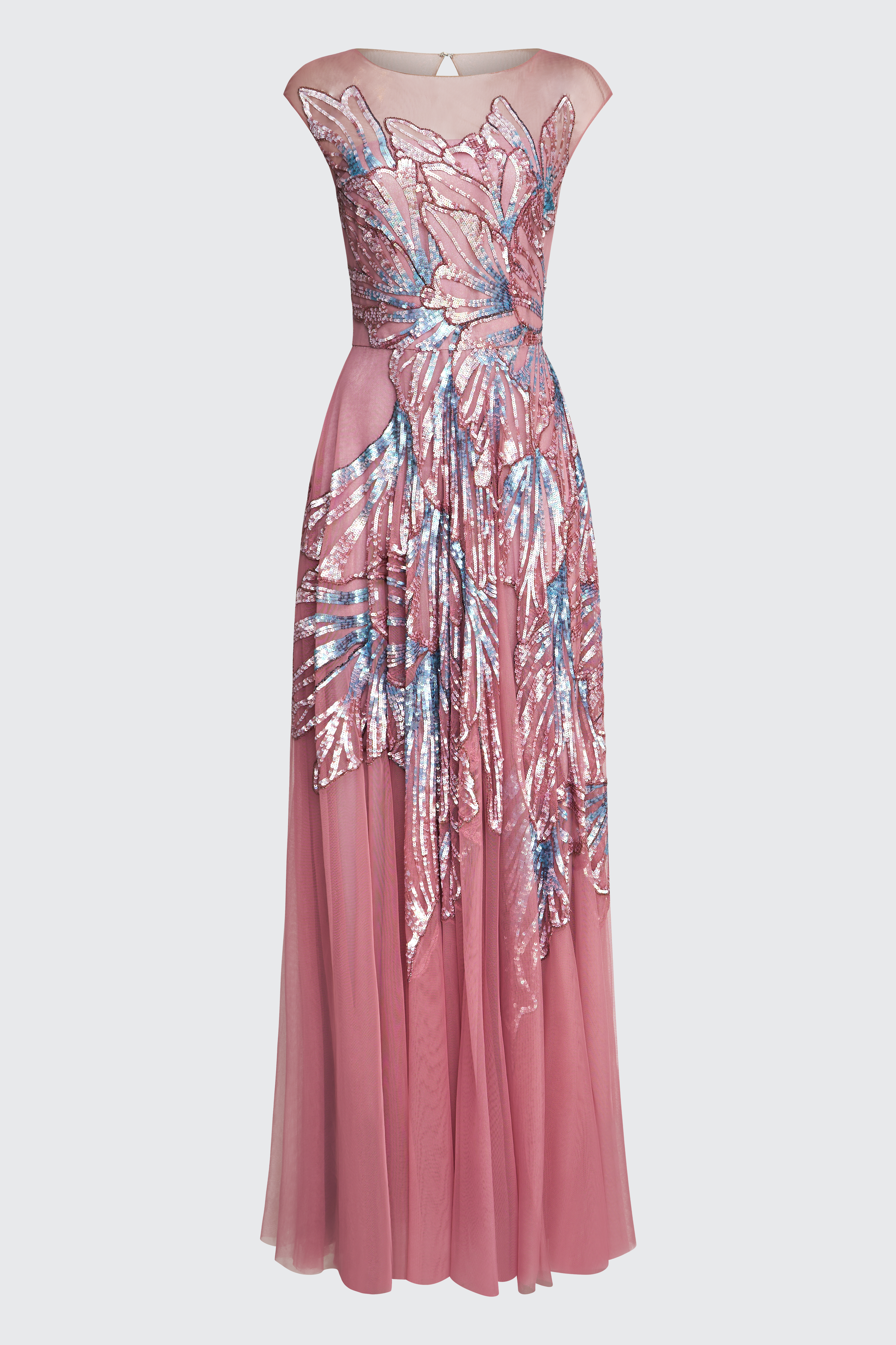 boutique beaded cap sleeve maxi dress KAREN MILLEN Embellished Beaded Cap Sleeve Woven Maxi Dress