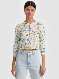 Alice & Olivia Cardigan Imprimé Carson