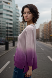 Repeat pull tricoté en cachemire ombré