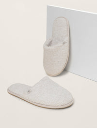 Pantoufles unisexes pour femme Barefoot Dreams BDUCC23137 Cc Pierre/Blanc