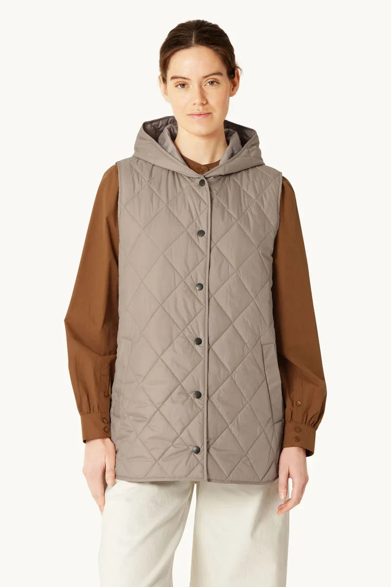 Ilse Jacobsen Quilted Long Vest