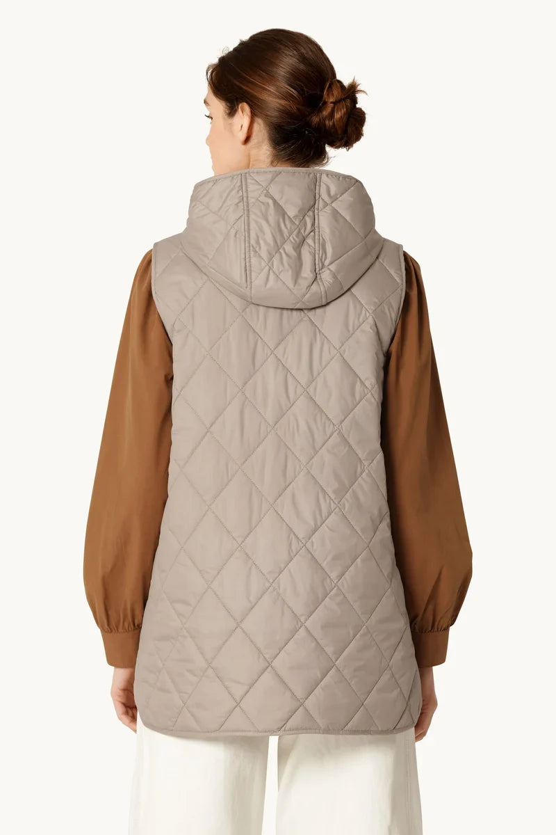 Ilse Jacobsen Quilted Long Vest