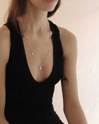 Collier en argent oxydé Harakiri Amelia-Y-O et 5 médaillons ovales en or