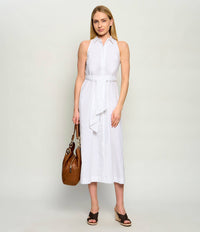 Marella Cotton poplin dress in White