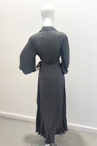 Emanou 168010-163003-384 Amour Robe Chocolat/Bleu poudré