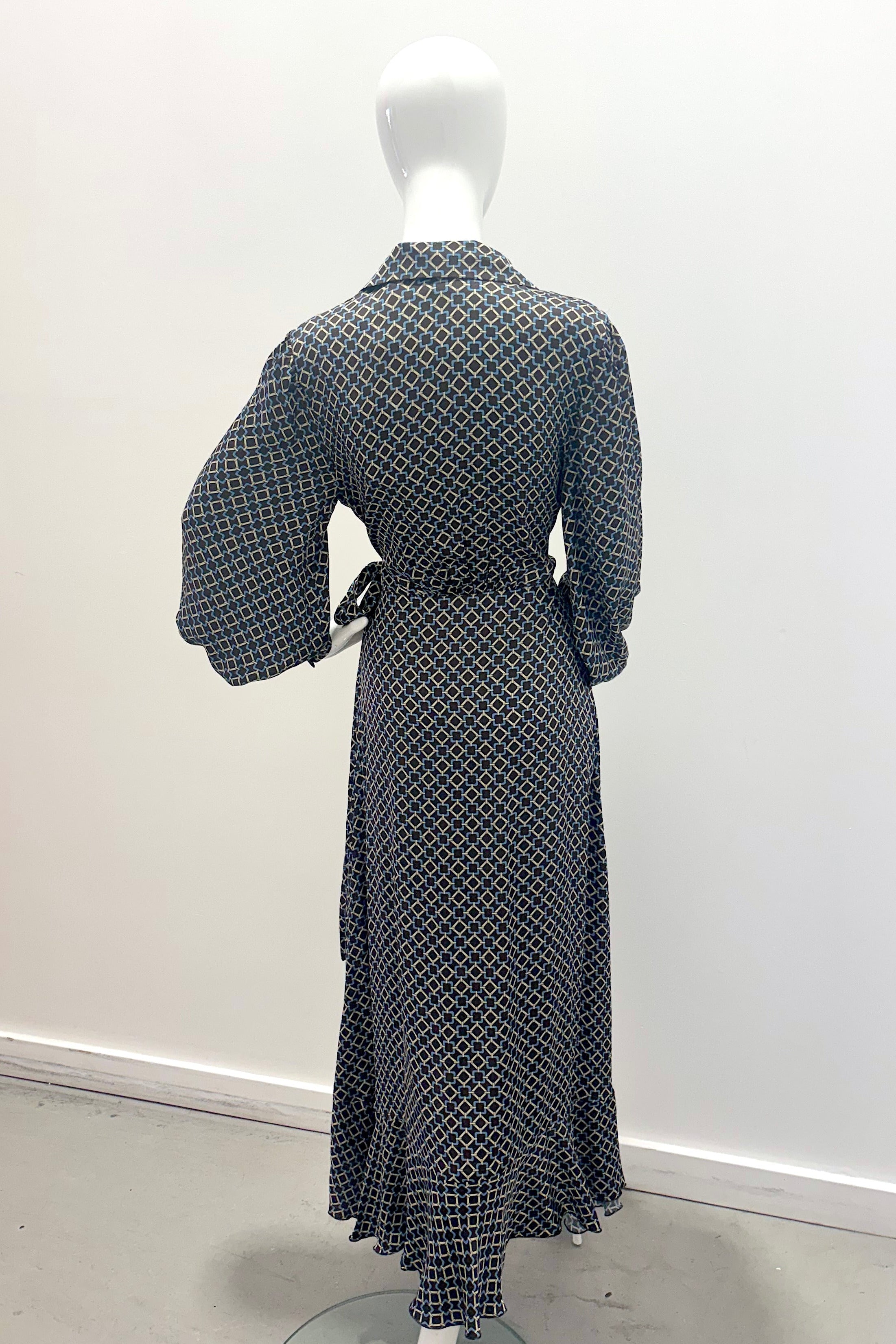 Emanou 168010-163003-384 Amour Robe Chocolat/Bleu poudré