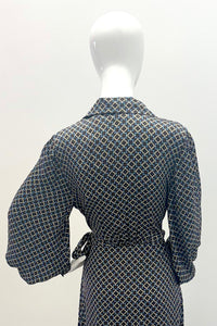 Emanou 168010-163003-384 Amour Robe Chocolat/Bleu poudré