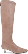 L'Agence Emilie Suede Kitten Heel Boot