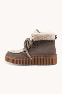 Ilse Jacobsen Suede Boots With Laces - Falcon Clay