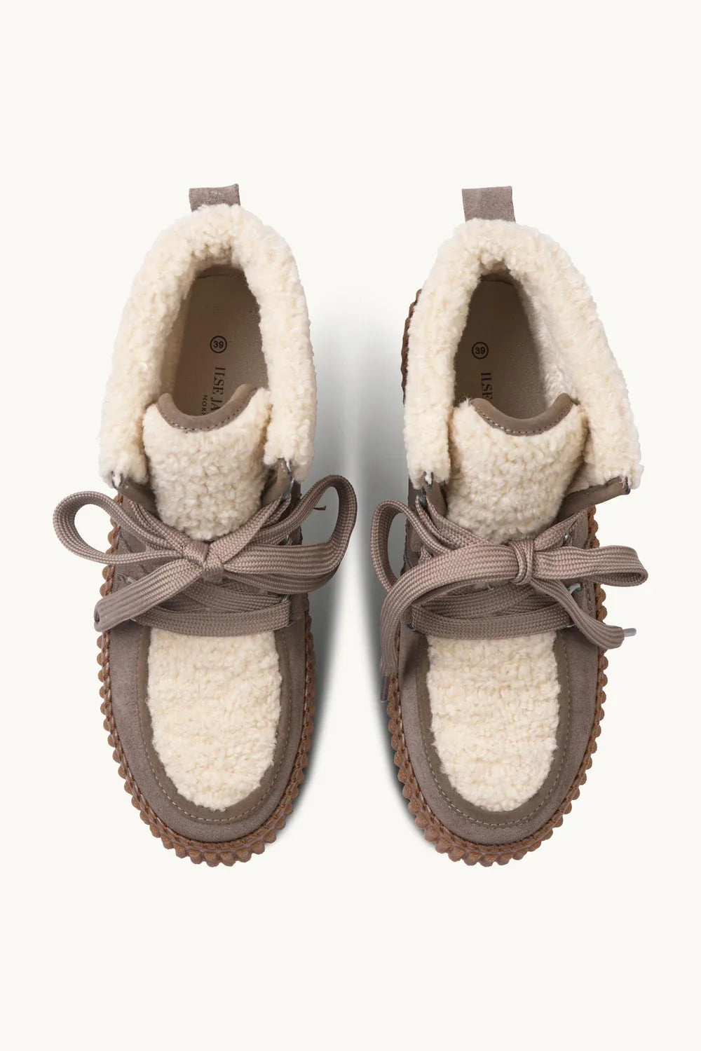 Ilse Jacobsen Suede Boots With Laces - Falcon Clay