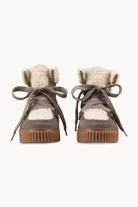 Ilse Jacobsen Suede Boots With Laces - Falcon Clay