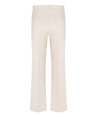 Cambio Fawn Flap Pocket Gold Chain Tailored Trousers Oat