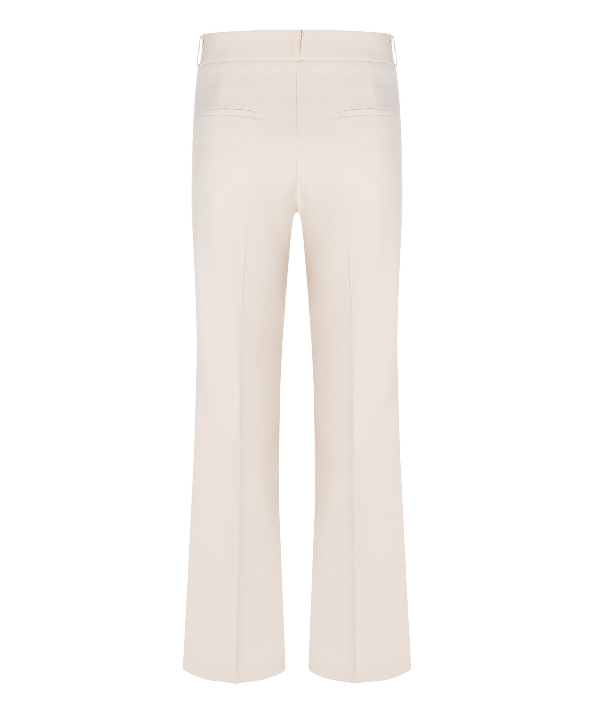 Cambio Fawn Flap Pocket Gold Chain Tailored Trousers Oat