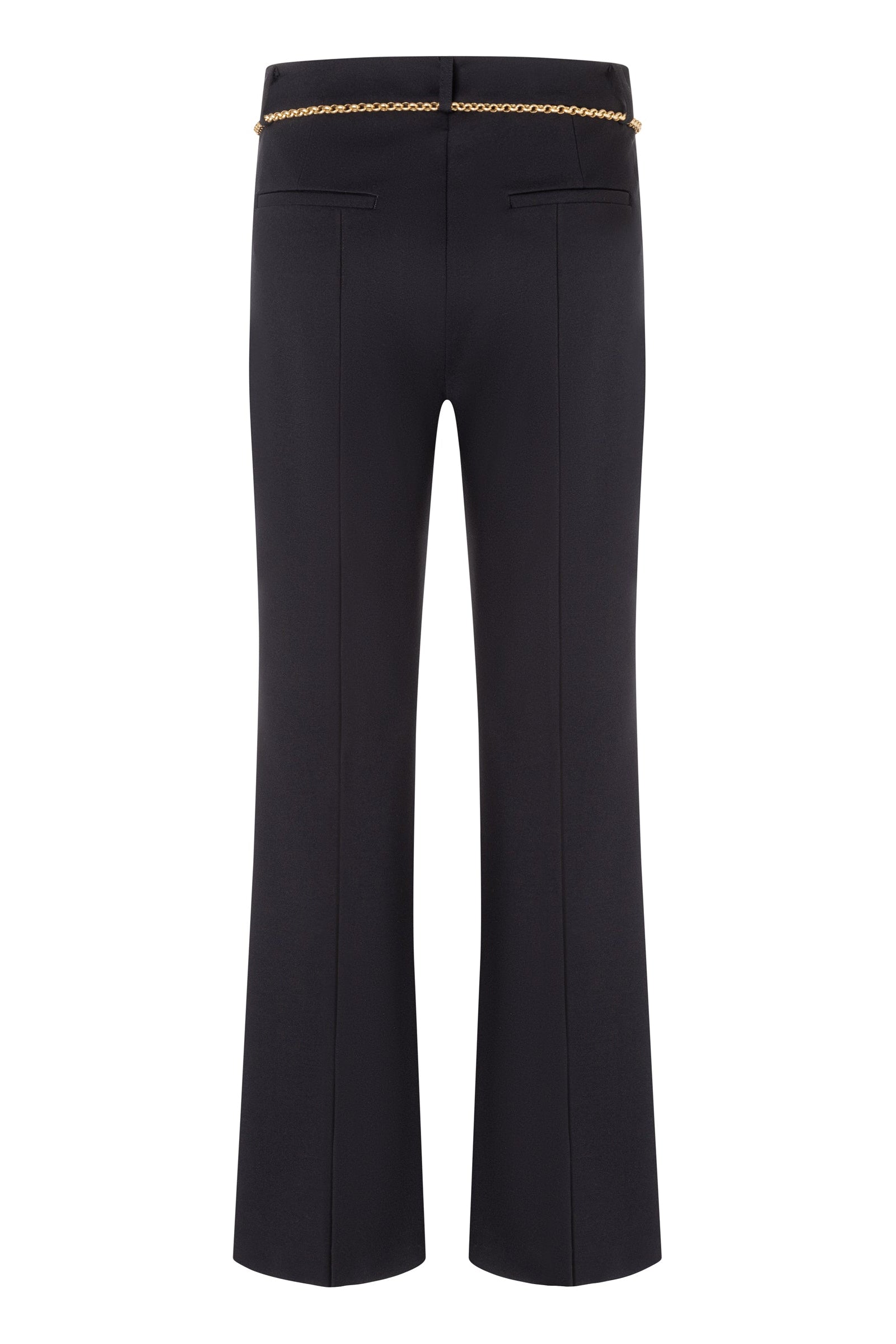 Cambio Black Chain Detail Tailored Pants