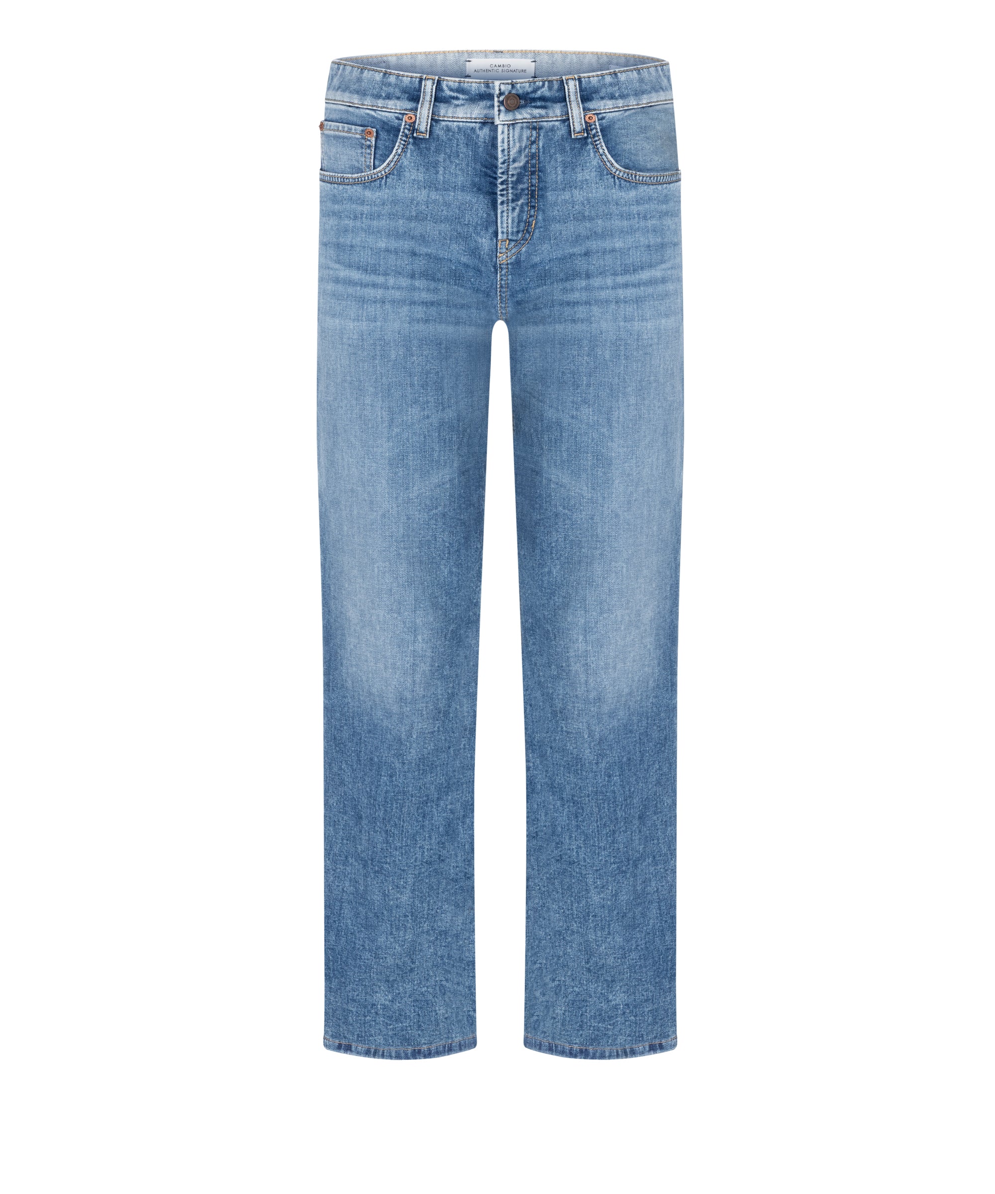 Cambio Gini Faded Straight-Leg Jeans