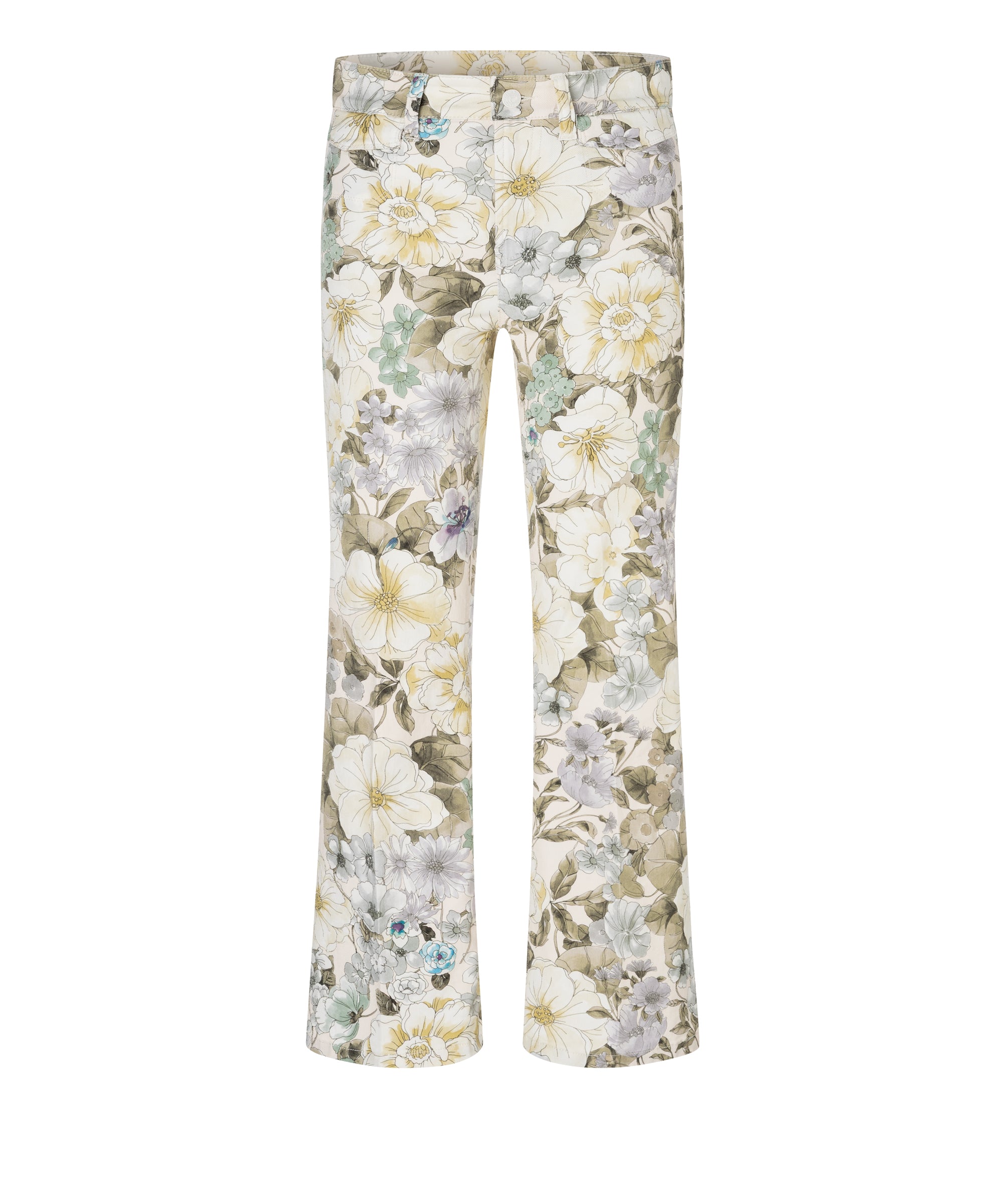 Cambio Fabienne Flower Pocket Cropped Flared Pant