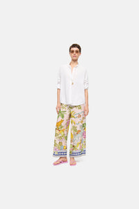 Cambio Candice Plain Pant Colourfull Indian Jungle
