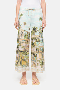 Cambio Candice Pant Pale Pastels Caribbean Print