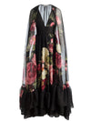 Robe Roya Alice + Olivia avec cape amovible