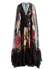 Robe Roya Alice + Olivia avec cape amovible