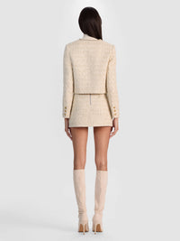 Alice + Olivia Kidman Embell Open Front Cropped Jacket