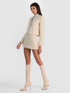 Alice + Olivia Kidman Embell Open Front Cropped Jacket