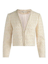 Alice + Olivia Kidman Embell Open Front Cropped Jacket