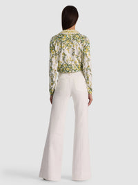 Alice + Olivia Carson Printed Cardigan - Fresh Air Butter