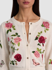 Alice + Olivia Dollie Cardigan - Off White
