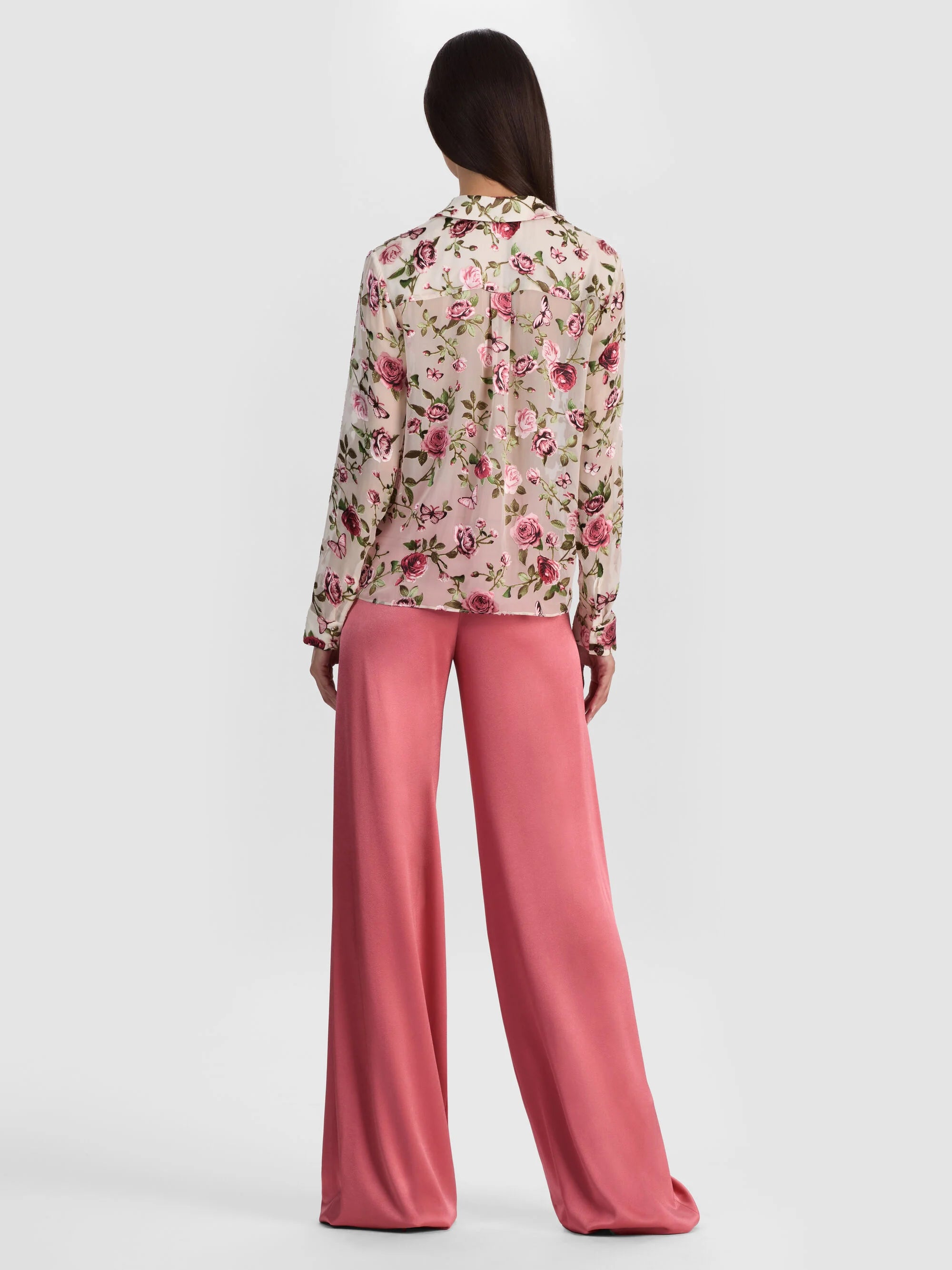 Alice + Olivia Blouse boutonnée Eloise Blanc cassé