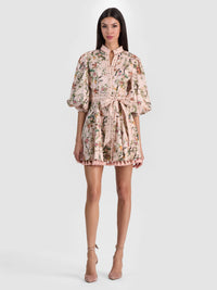 Alice + Olivia Lucy Mini Shirt Dress Sunset Grove
