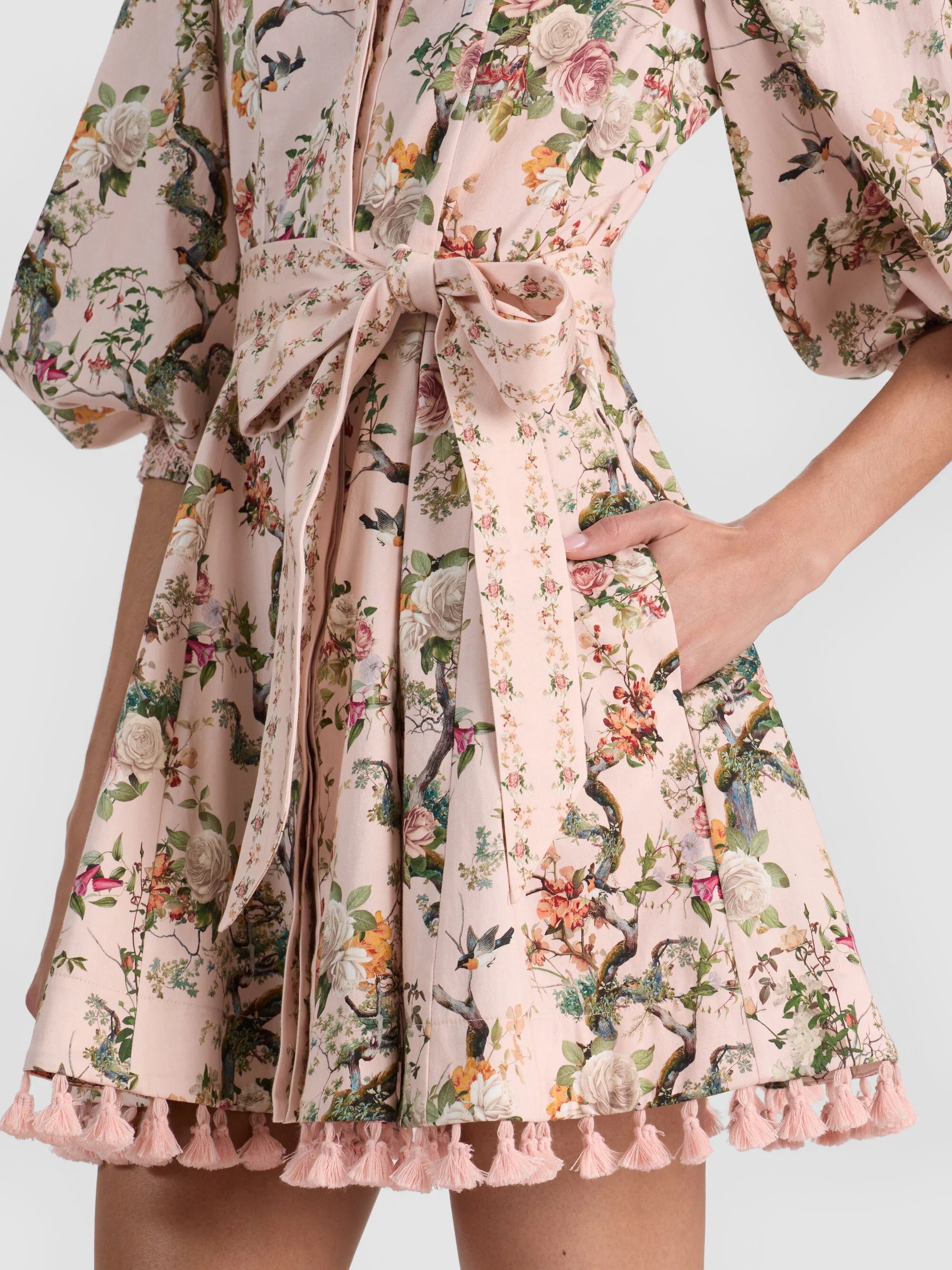 Alice + Olivia Lucy Mini Shirt Dress Sunset Grove