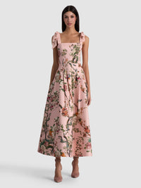 Alice + Olivia Hana Midi Dress Sunset Grove