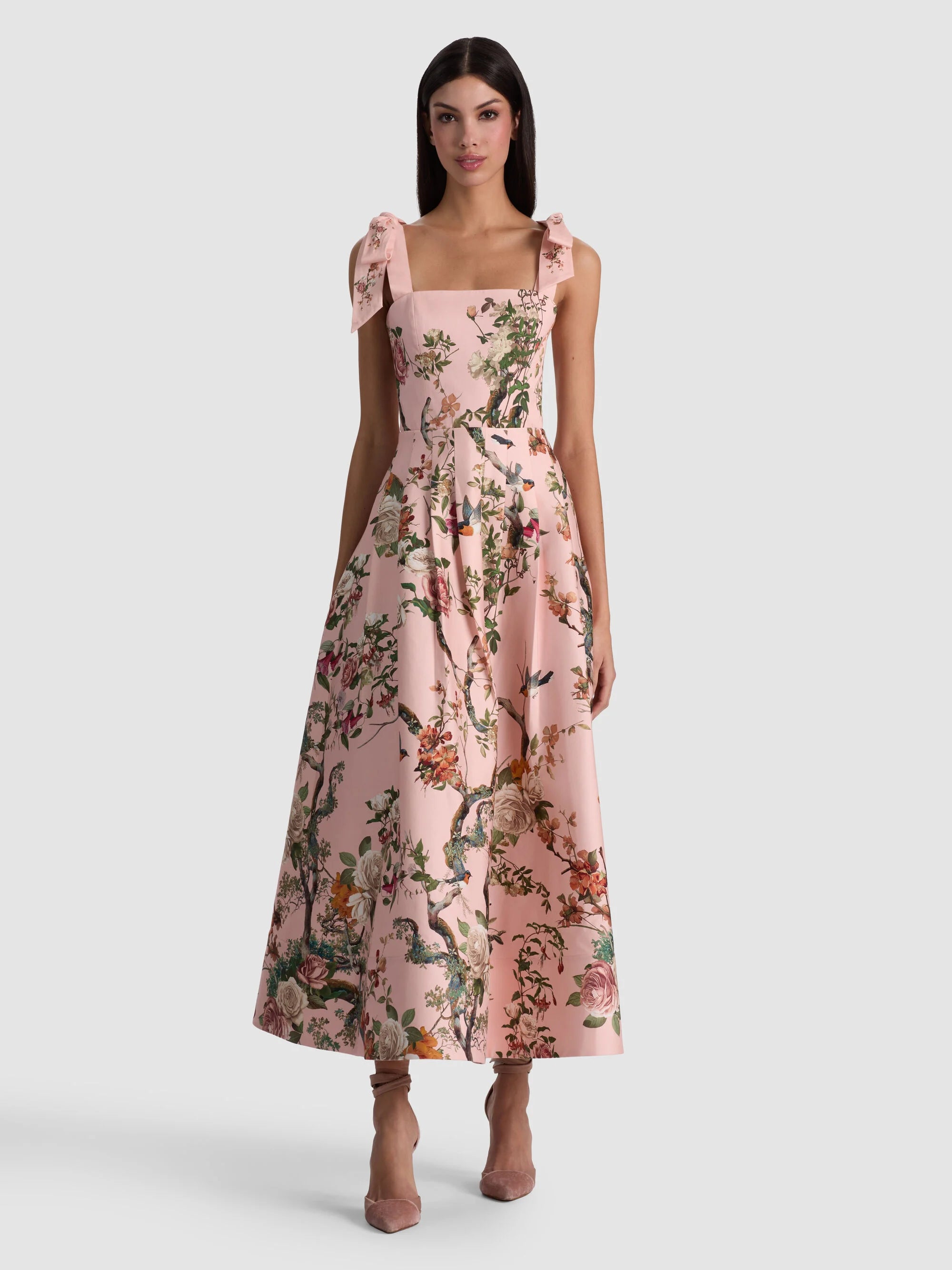 Alice + Olivia Hana Midi Dress Sunset Grove