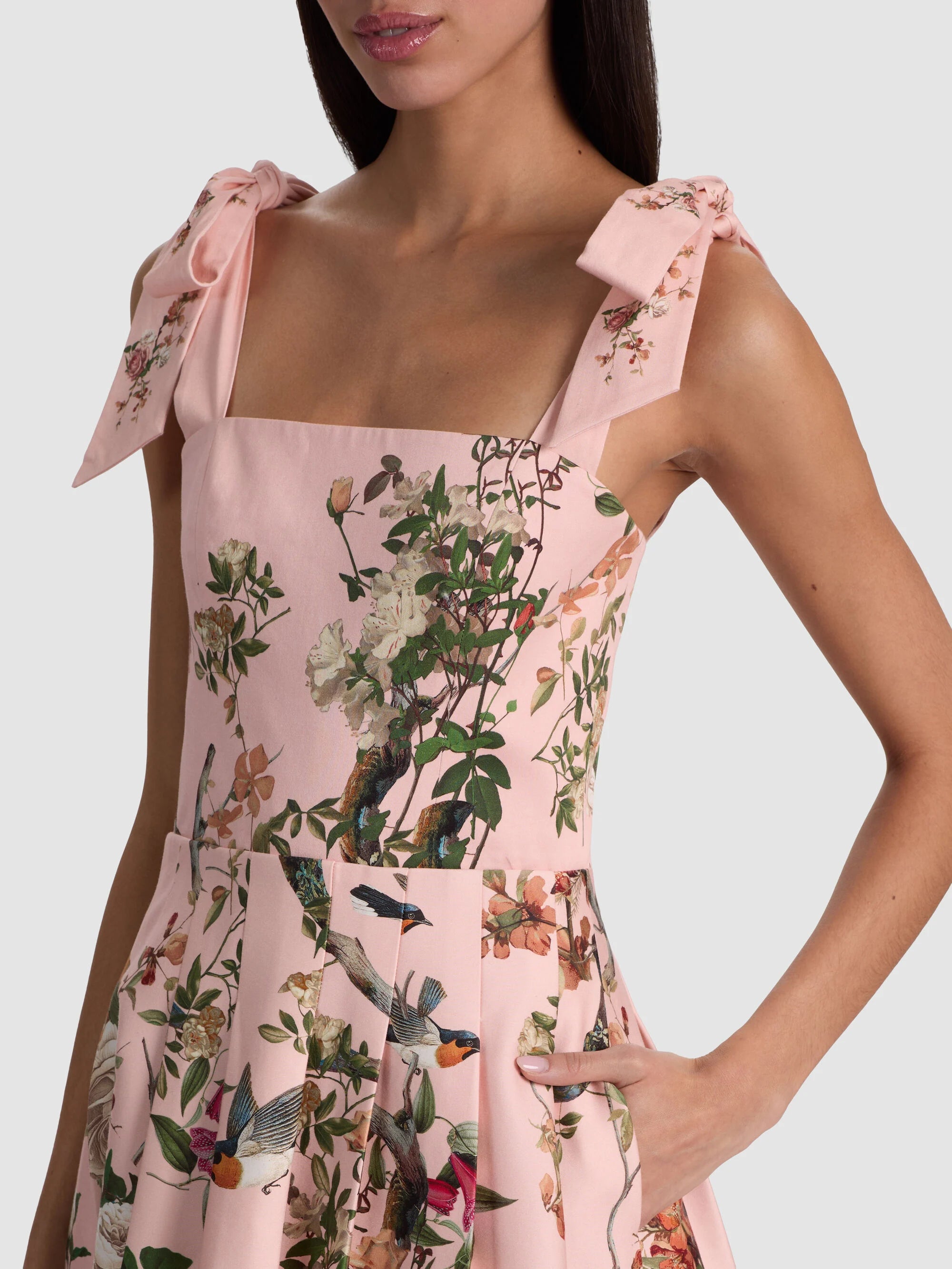 Alice + Olivia Hana Midi Dress Sunset Grove