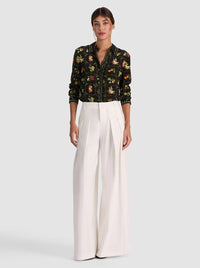 Alice + Olivia Willa Placket Top Harvest