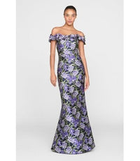 Robe Évasée Theia Olyssia Iris Blossom/Marine