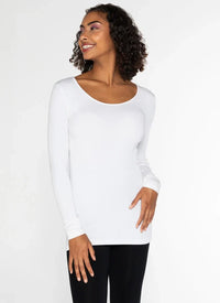 C'est Moi Bamboo L/S Scoop Neck
