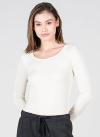 C'est Moi Seamless Rib Crew Neck Top