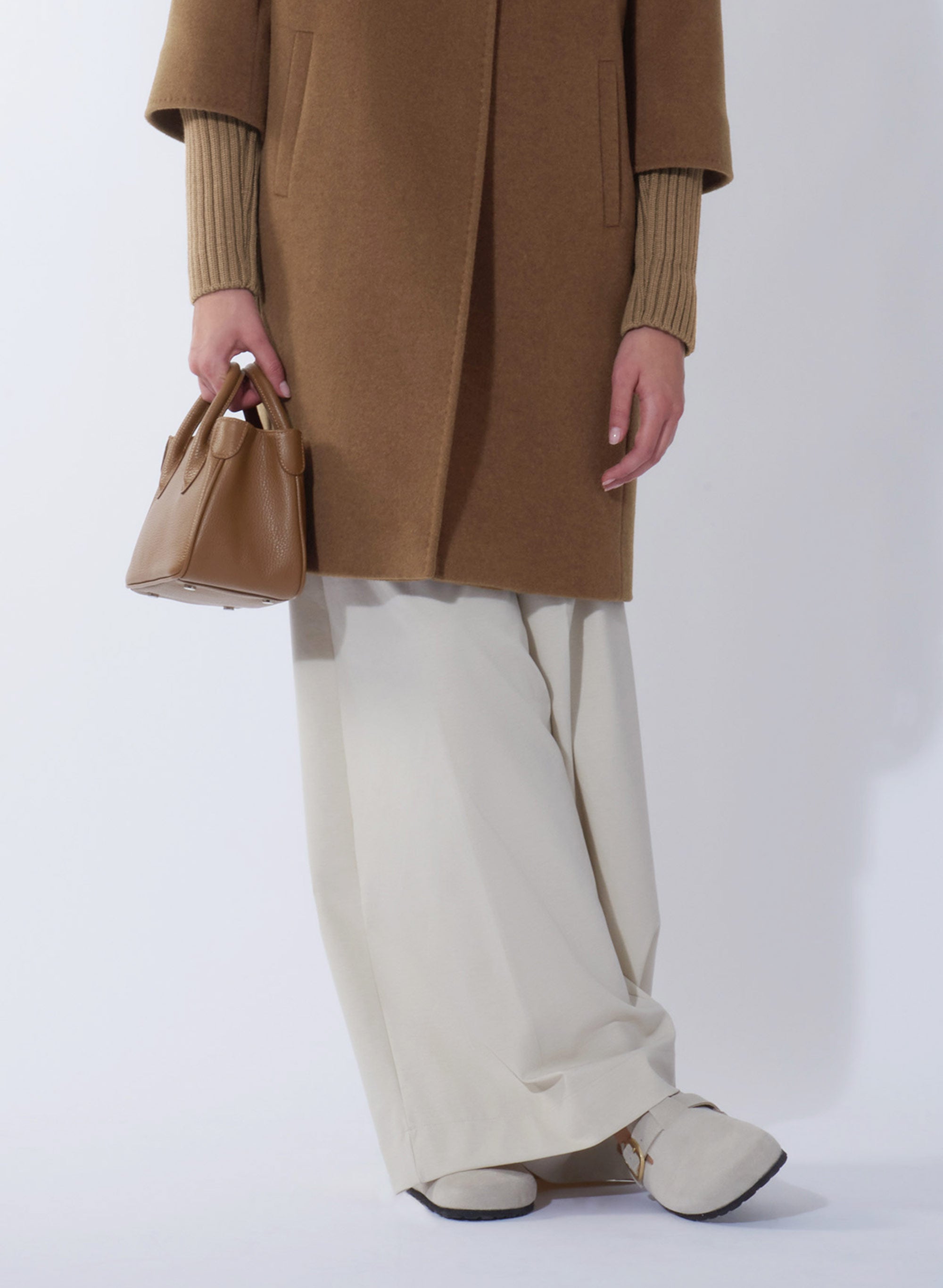 Cinzia Rocca Sac à bandoulière en cuir couleur tabac