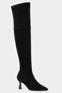 L'Agence Clarin II Over-The-Knee Boot Black Suede