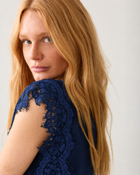 Summum Top Sleeveless Silky casual MIDNIGHT BLUE